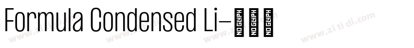 Formula Condensed Li字体转换